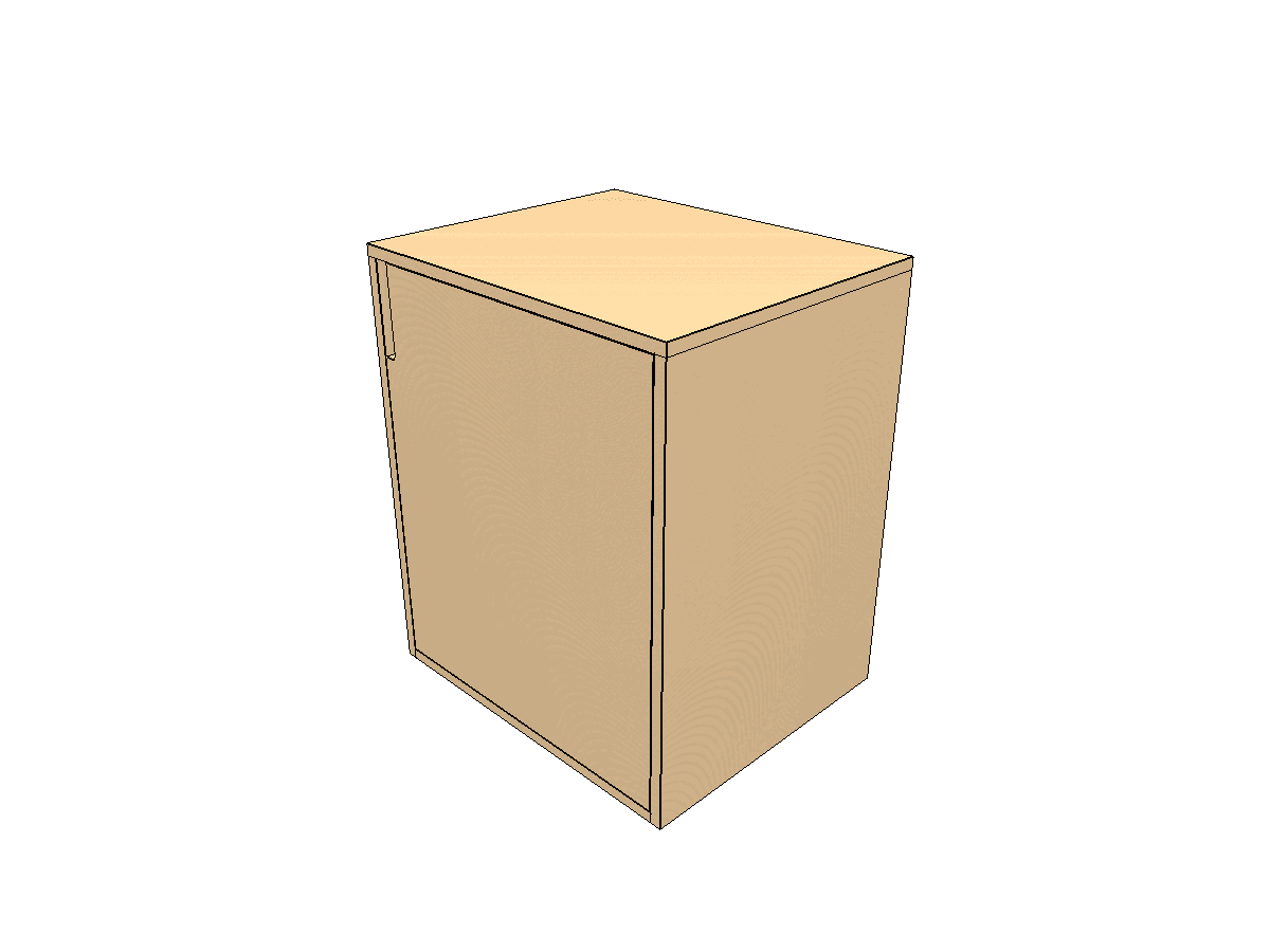 Step 6: Complete cabinet with door